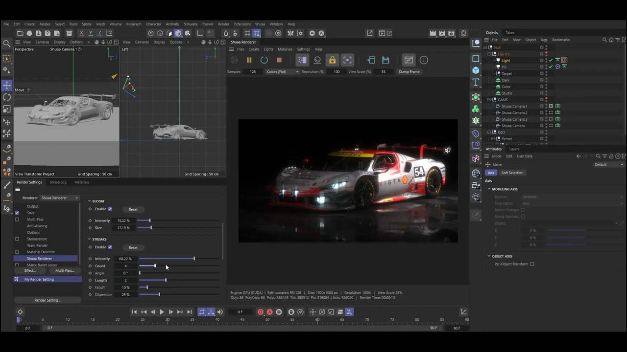 Live Viewer, Shuaa Renderer