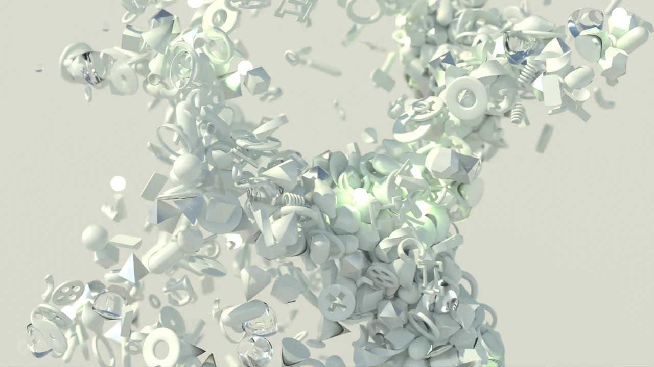 Particles, rendered in Shuaa